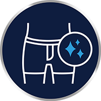 Previdno osušite območje dimelj po prhanju ali potenju.